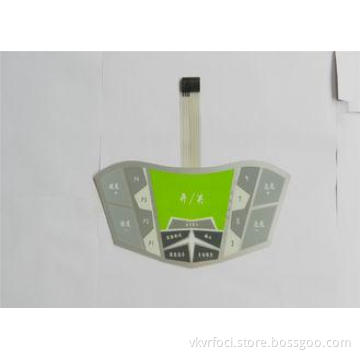 Clear Transparent LED Membrane Switch polyester with metal